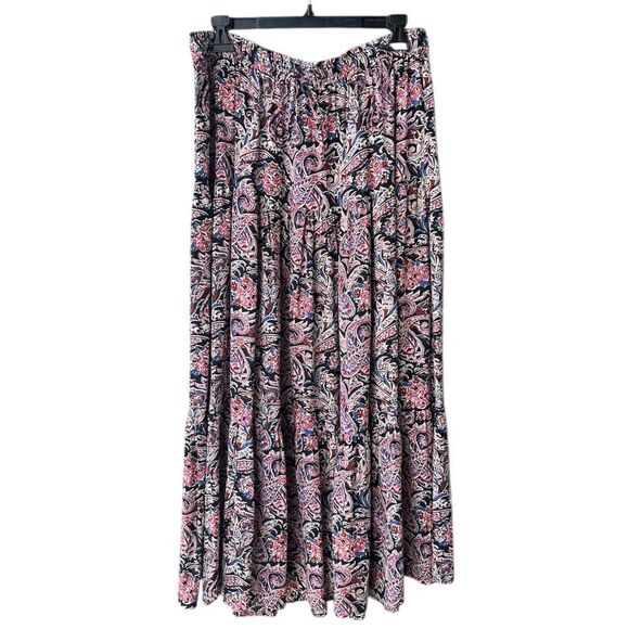 Catherine Malandrino Paisley Maxi Skirt Size L - Picture 1 of 7